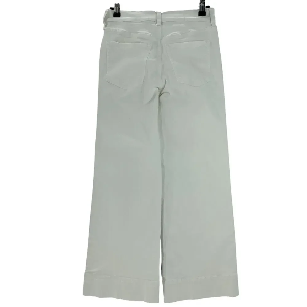 J.Crew Petite High Rise White 1996 Denim Jeans Size P 25 - Picture 3 of 4
